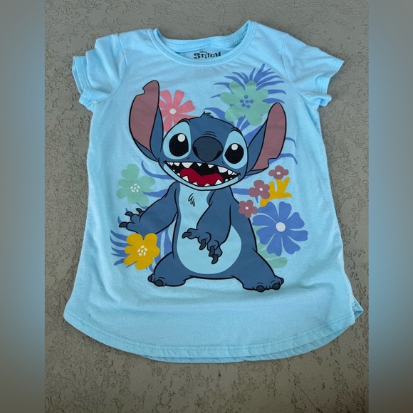 Disney Stitch Tee girls size large - Picture 1 of 2